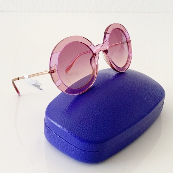 SOLD E Emilio Pucci Round Pink Sunglasses, New - Picture 4 of 13